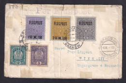 AUSTRIA - Letter Sent By Airmail From Krakow To Wien 06.06.1915. Rare Envelope And In Poorer Quality. / 2 Scans - Briefe U. Dokumente