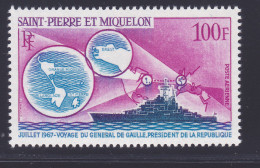 SAINT PIERRE ET MIQUELON AERIENS N°   39 ** MNH Neuf Sans Charnière, TB (D6968) Voyages De Gaulle - 1967 - Nuevos