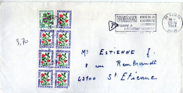 France. Enveloppe Commerciale. Taxée. 1981. Languette De Dos Découpée - 1960-.... Storia Postale