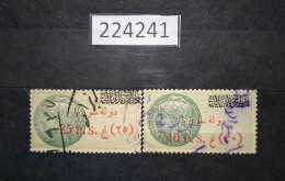 224241; French Colonies; Syria; 2 Revenue French Stamps 25, 40 Piasters ;Ovpt. Etat De Syrie; USED - Oblitérés