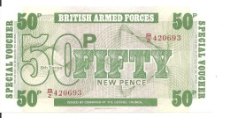 GRANDE BRETAGNE 50 PENCE UNC - British Armed Forces & Special Vouchers