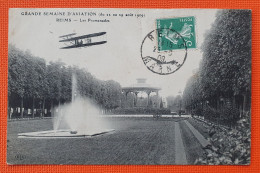 AVIATION - GRANDE SEMAINE De REIMS 22 - 29 AOUT 1909 LES PROMENADES Editeur ELD - Meetings