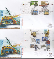 NEDERLAND, 2000, FDC E422, Sail 2000 Amsterdam,  Scan F2123 (2 FDC's) - Brieven En Documenten