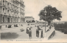 CPA PAU - BOULEVARD DES PYRENEES ET HOTEL DE FRANCE - Pau