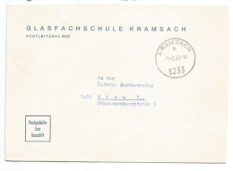 Austria "Postgebhur Bar Bezahlt"  Cover From Glasfachschule In Kramsbach 9sep1966 X Wien - Briefe U. Dokumente