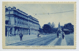 D5240] TORINO PIAZZA STATUTO E MONUMENTO AL FRÉJUS Viaggiata 1931 - Piazze