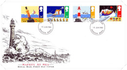 1985 Safety At Sea Unaddressed FDC Tt - 1981-1990 Decimal Issues