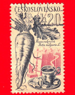 CECOSLOVACCHIA - Usato - 1961 - Coltivazioni Agricole - Barbabietola Da Zucchero, Tazza E Piattino - 20 - Oblitérés