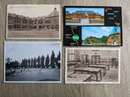 PECQ - 4 Cartes -  Ecole Moyenne De L'Etat - Format CPA Et CPSM - Pecq