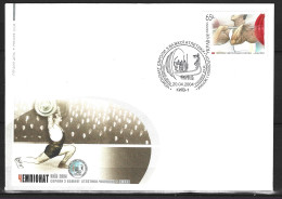 UKRAINE. N°567 De 2004 Sur Enveloppe 1er Jour. Haltérophilie. - Halterofilia