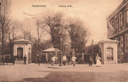 PAYS BAS - Amsterdam - Ingang -  Parc - Animé - Carte Postale Ancienne - Amsterdam