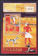 2010 Cuba Dogs And Art Egyptian Souvenir Sheet MNH - Unused Stamps