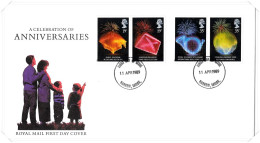 1989 Anniversaries Unaddressed FDC Tt - 1981-1990 Em. Décimales