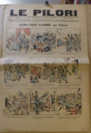 Revue Journal Le PILORI Satirique Caricature 50 X 32 Germany Allemagne Bismarck N° 490 De 1895 Vignola - 1850 - 1899