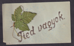 Tied Vagyok - Postcard With Hand Made Details / Visible Damage / Postcard Not Circulated, 2 Scans - Autres & Non Classés