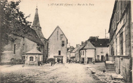 FRANCE - St Vaury (Creuse) - Vue Générale Sur La Rue De La Poste - Carte Postale Ancienne - Guéret