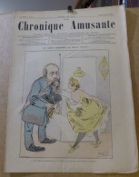 Revue Journal La CHRONIQUE AMUSANTE  Satirique Caricature 40 X 29 Germany Allemagne Bismarck N° 1 De 1893 - 1850 - 1899