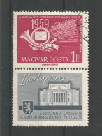 Hungary 1959 Postal Conference + Vig Y.T. 1286 (0) - Usati