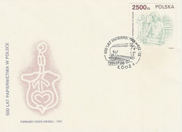 Poland FDC.3189: 500 Years Of Papermaking - FDC