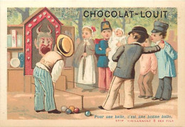 Chromos.-ref-chB903- Chocolat Louit Frères & Cie - Thé De Chine - Tapioca / Pour Une Balle .. - Stand Fête Foraine - - Louit