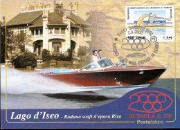 Lago D'Iseo Raduno Di Scafi D'epoca Con Annullo Speciale Sarnico (BG) - Vela