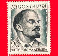 JUGOSLAVIA  - Usato - 1960 - 90° Anniversario Della Nascita Di Lenin (1870-1924) - 20 - Oblitérés