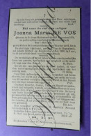 Joanna DE VOS St Jans Molenbeek 1876- Boortmeerbeek 1939 - Décès