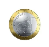 Kroatië 2024  1 Euro   UNC Uit De BU - UNC Du Coffret   Oplage -tirage 7500 Ex  !! - Kroatië