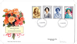 1990 Queen Mother (2) Unaddressed FDC Tt - 1981-1990 Decimal Issues