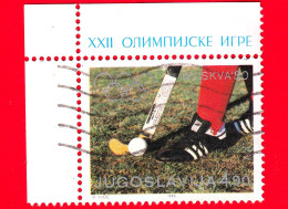 JUGOSLAVIA  - Usato - 1980 - Sport - Giochi Olimpici - Hockey Su Erba - 4.90 - Usati