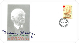 1990 Thomas Hardy Unaddressed FDC Tt - 1981-1990 Dezimalausgaben