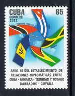 2012 Cuba Caribbean Flags  Complete Set Of 1 MNH - Neufs