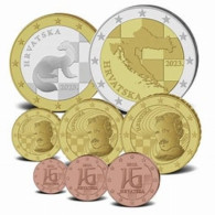 Kroatië 2024  Volledige Set Van 1ct Tot 2 Euro   UNC Uit De BU - UNC Du Coffret   Oplage -tirage 7500 Ex  !! - Croatie