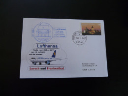 Entier Postal Stationery Taufe Des Airbus A319 Frankfurt Lufthansa 2013 (ex 2) - Private Covers - Used