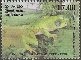 SRI LANKA 2001 Fourth World Congress Of Herpetology. Frogs - 17r. - Round-snout Pygmy Tree-frog FU - Sri Lanka (Ceylon) (1948-...)