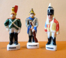Fèves Brillantes - Série Les Rois D'Austerlitz - Infanterie, Dragon Et Hussard - - Characters