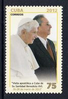 2012 Cuba Pope Benedict  Complete Set Of 1 MNH - Ongebruikt