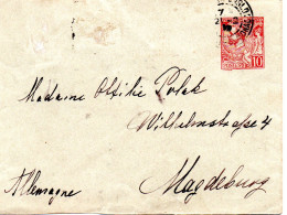 MONACO -- MONTE CARLO -- Entier Postal -- Enveloppe 15 C. Carmin Sur Vert 1891 ( 123 X 96 ) - Ganzsachen