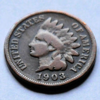 US - 1 CENT - 1903 - Cents Medianos