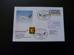 Lettre Premier Vol First Flight Cover Koln Berlin Airbus A319 Germanwings Lufthansa 2013 - Private Covers - Used