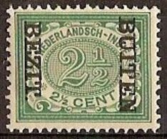 Nederlands Indie 1908 NVPH Nr 84f Ongebruikt/MH Opdruk BUITEN BEZIT Kopstaand (Bezit Buiten) - Niederländisch-Indien