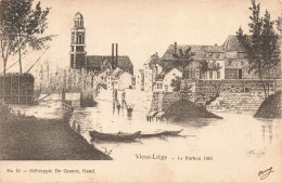 BELGIQUE - Vieux Liège - Le Barbou 1861 - Eglise - Village - Barques - Dos Non Divisé - Carte Postale Ancienne - Liege