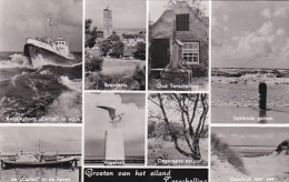 252746Groeten Van Het Eiland Terschelling.(FOTO KAART)(zie Hoeken En Randen) - Terschelling