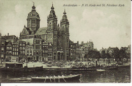 256791Amsterdam, O. H. Kade Met St. Nicolaas Kerk 1925 - Amsterdam