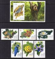 2012 Cuba Flora Fauna Birds Flowers Complete Set Of 6 + Souvenir Sheet MNH - Unused Stamps