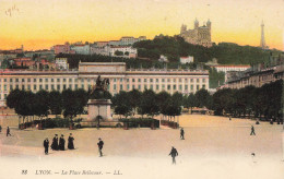 FRANCE - Lyon - La Place Bellecour - Carte Postale Ancienne - Otros & Sin Clasificación