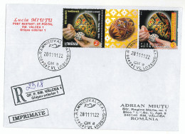 NCP 10 - 2318-a Romania, Hong Kong - Registered, Stamp With Vignette - 2011 - Lettres & Documents