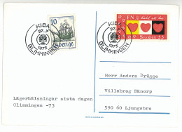 SC 10 - 605-a SWEDEN, Scout - Cover - 1973 - Covers & Documents
