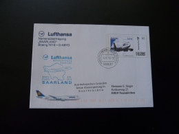 Plusbrief Taufe Des Boeing 747-8 Saarland Lufthansa 2014 - Covers & Documents
