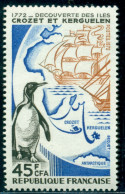 1972 Krozet,Kerguelen,atarctic Islands,Imperial Penguin,ship,Reunion,485,MNH - Pingueinos